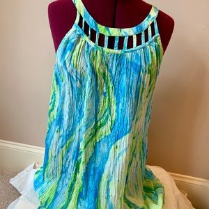 NWT- Peppermint Bay crinkle dress, size L